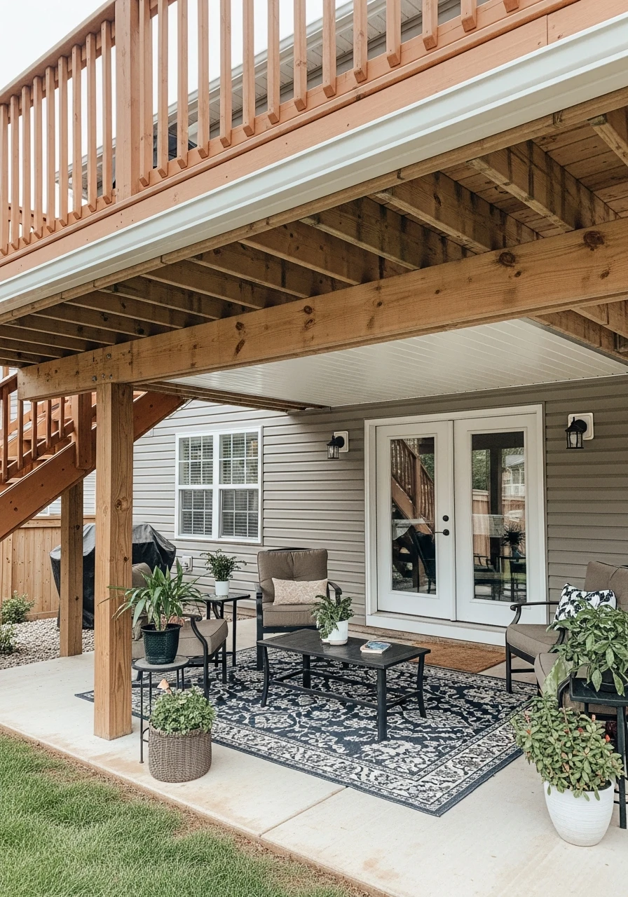 Keep It Dry Drainage - 50 Genius Under Deck Patio Ideas You Need Now