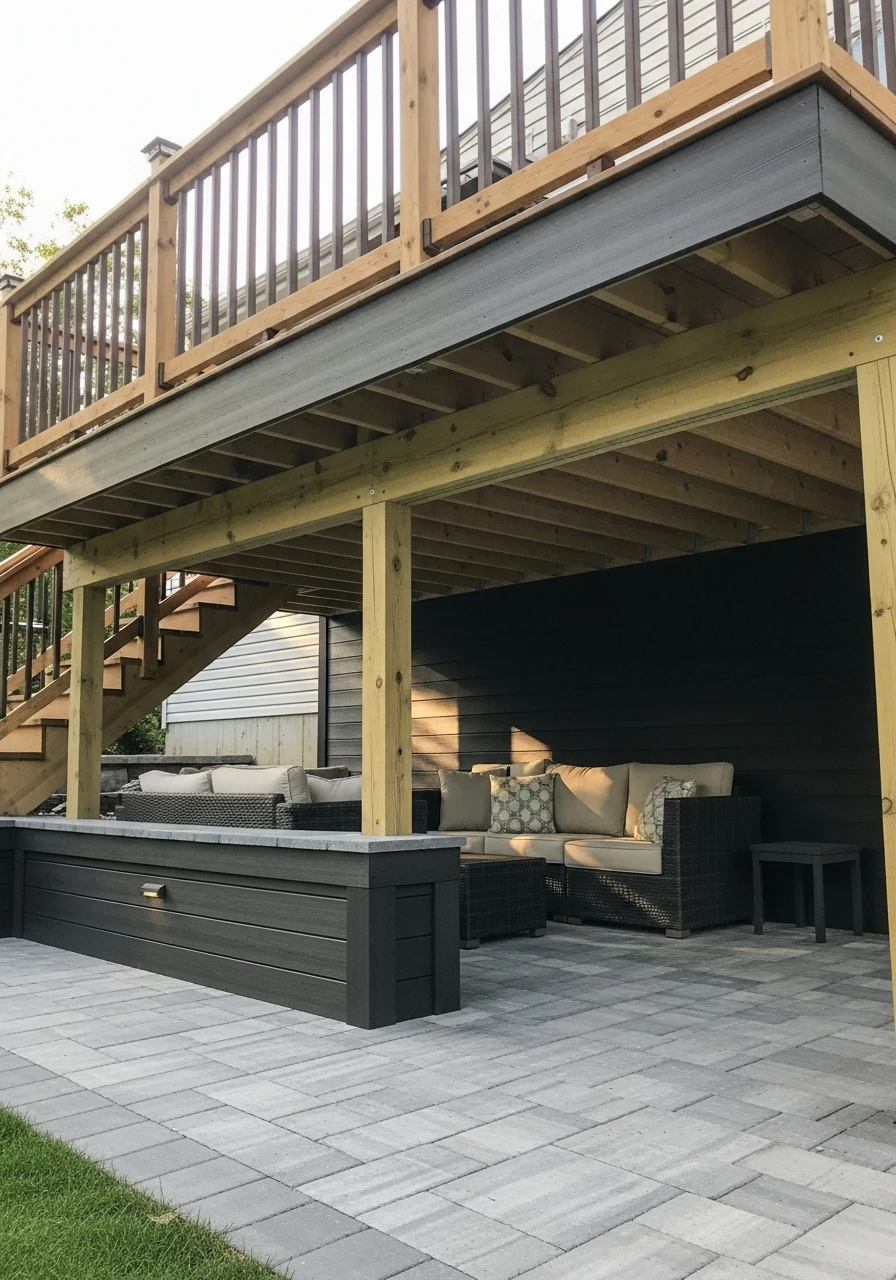 Finish With Skirting - 50 Genius Under Deck Patio Ideas You Need Now