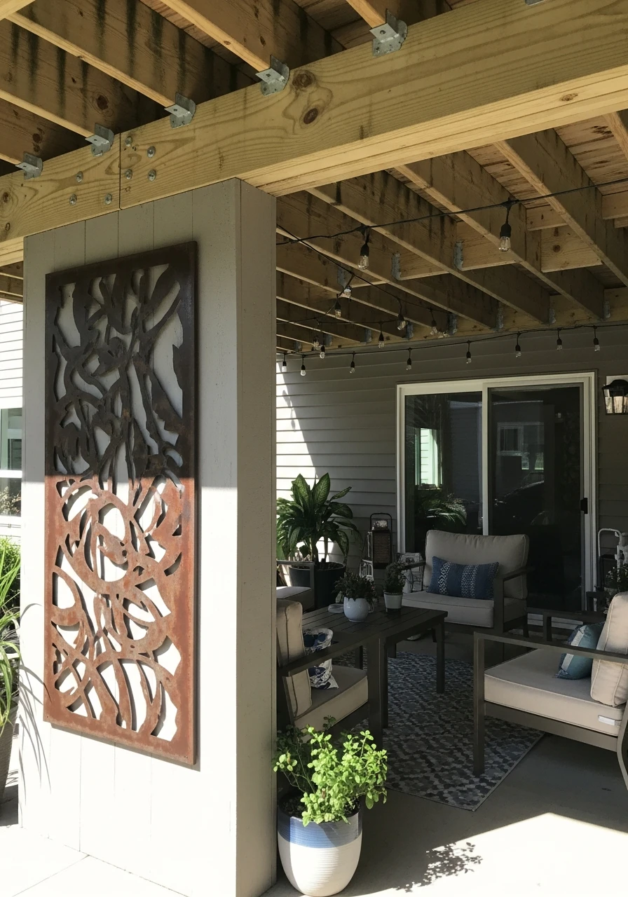 Weatherproof Wall Art - 50 Genius Under Deck Patio Ideas You Need Now