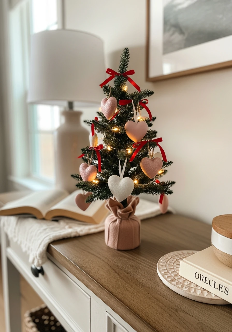 Small Tabletop Accent - Valentines Day Tree Ideas