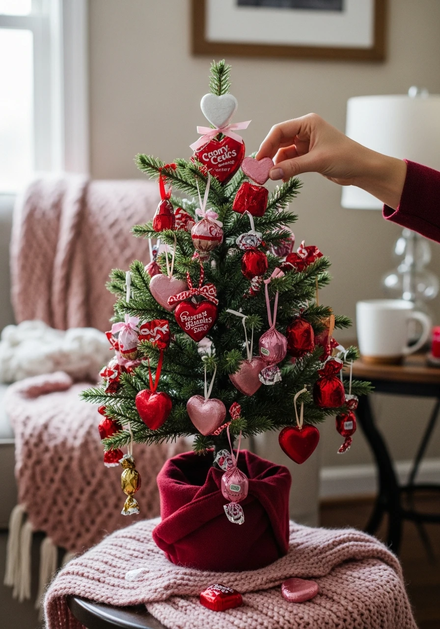 Edible Treat Tree - Valentines Day Tree Ideas