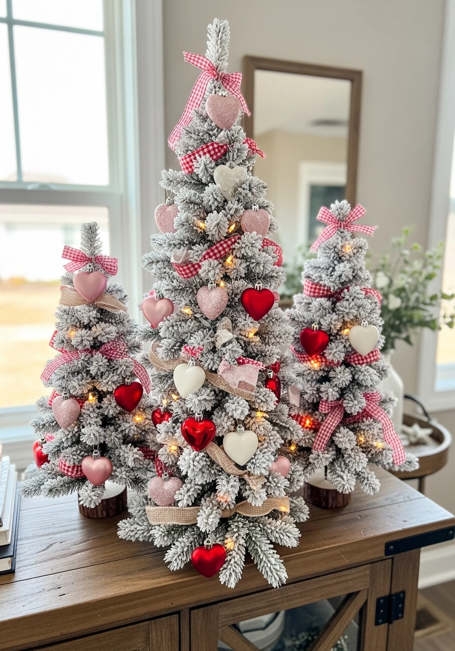 Three Little Love Trees - Valentines Day Tree Ideas