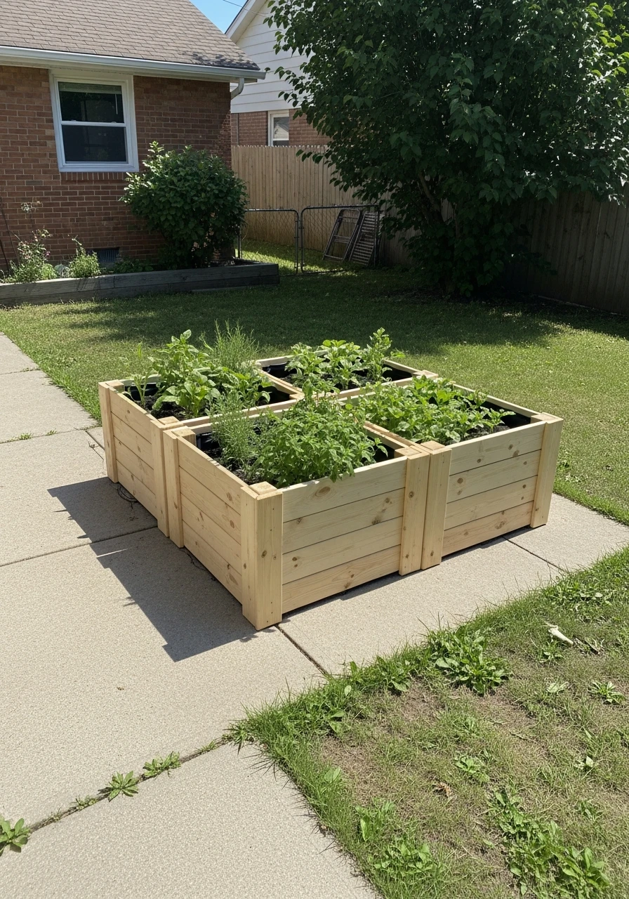 Portable Raised Planter Boxes - 35 Renter-Friendly Backyard Ideas: High-End Style Without Losing Your Deposit