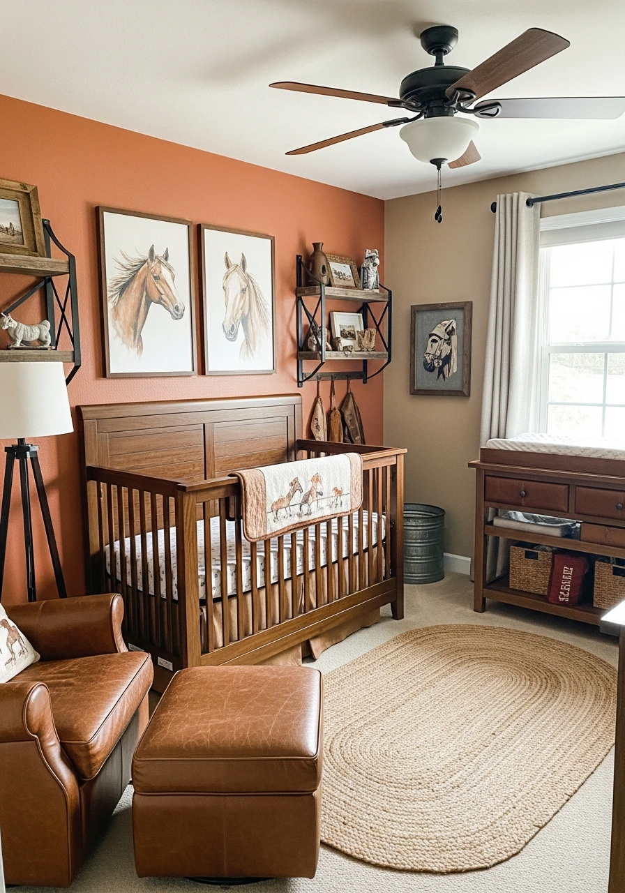 Wild West Cowboy Style - 50 Best Baby Boy Nursery Ideas for a High-End Look on a Budget