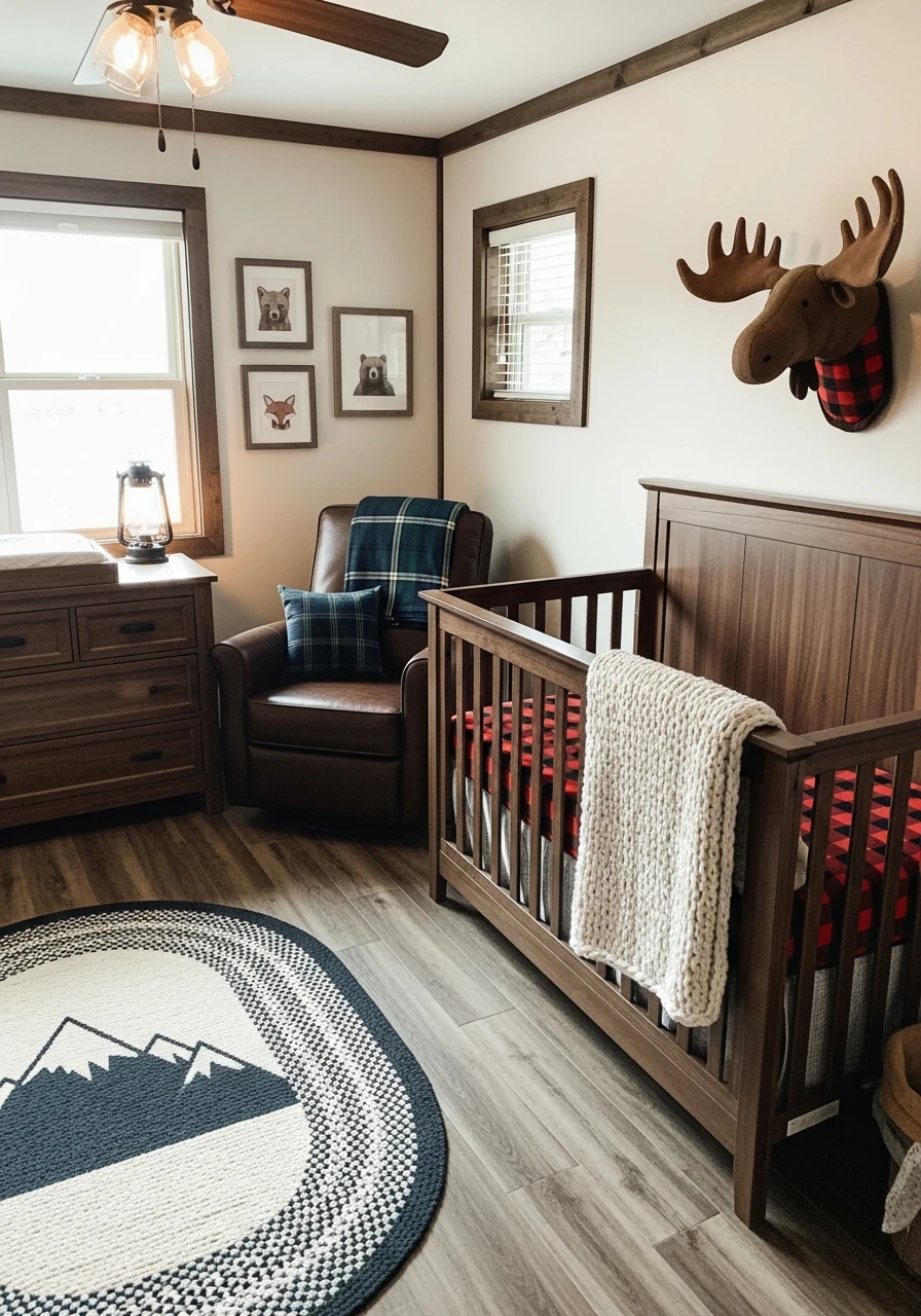 Rustic Cabin Style - 50 Best Baby Boy Nursery Ideas for a High-End Look on a Budget