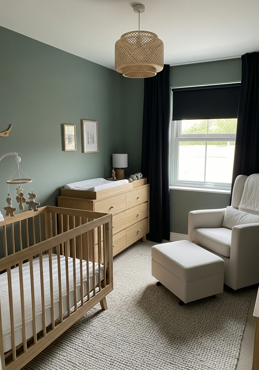 Sage Green Nature Vibe - 50 Best Baby Boy Nursery Ideas for a High-End Look on a Budget