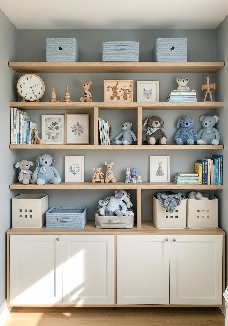 Toy Display Gallery - 50 Best Baby Boy Nursery Ideas for a High-End Look on a Budget