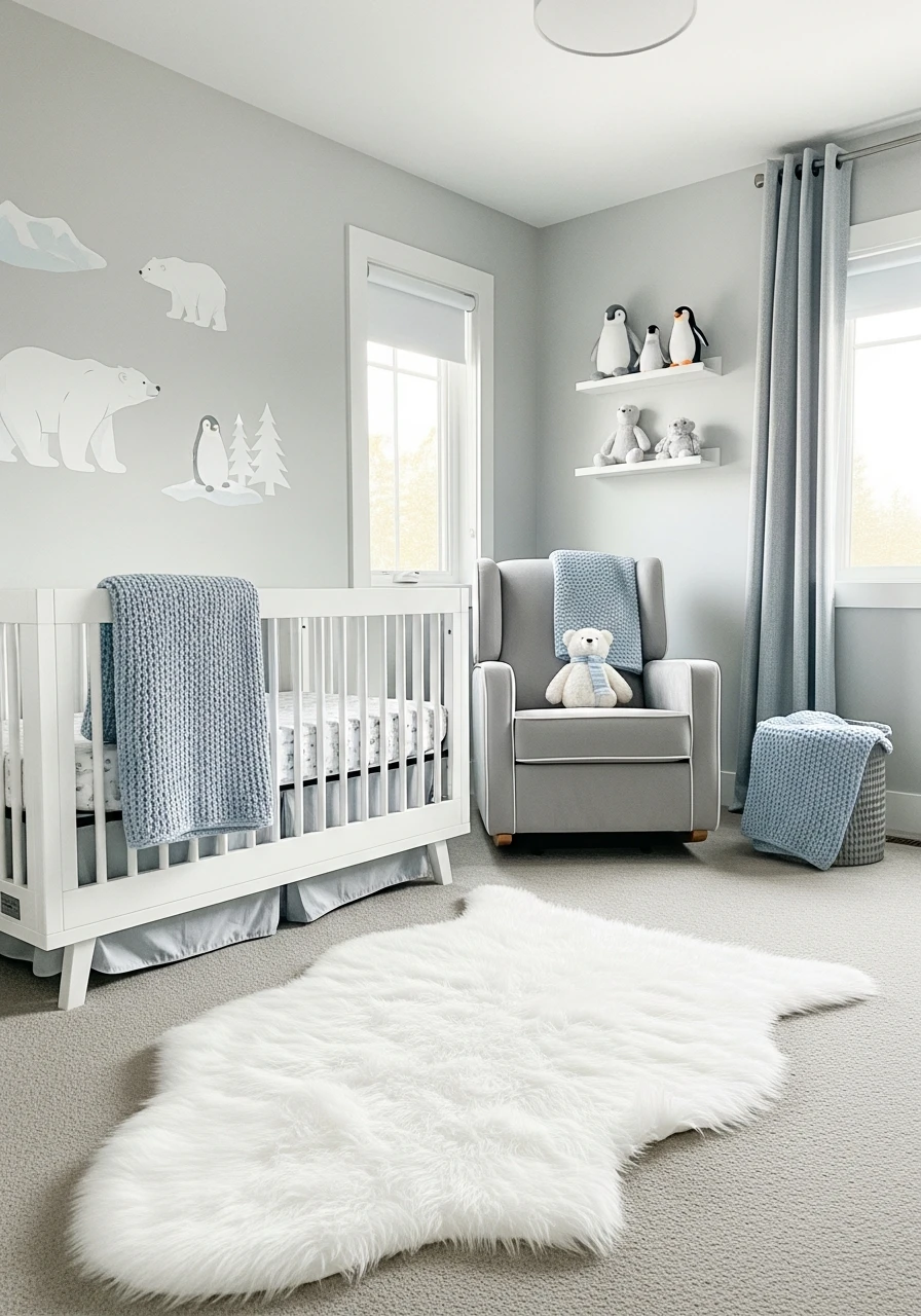 Arctic Animals Theme - 50 Best Baby Boy Nursery Ideas for a High-End Look on a Budget