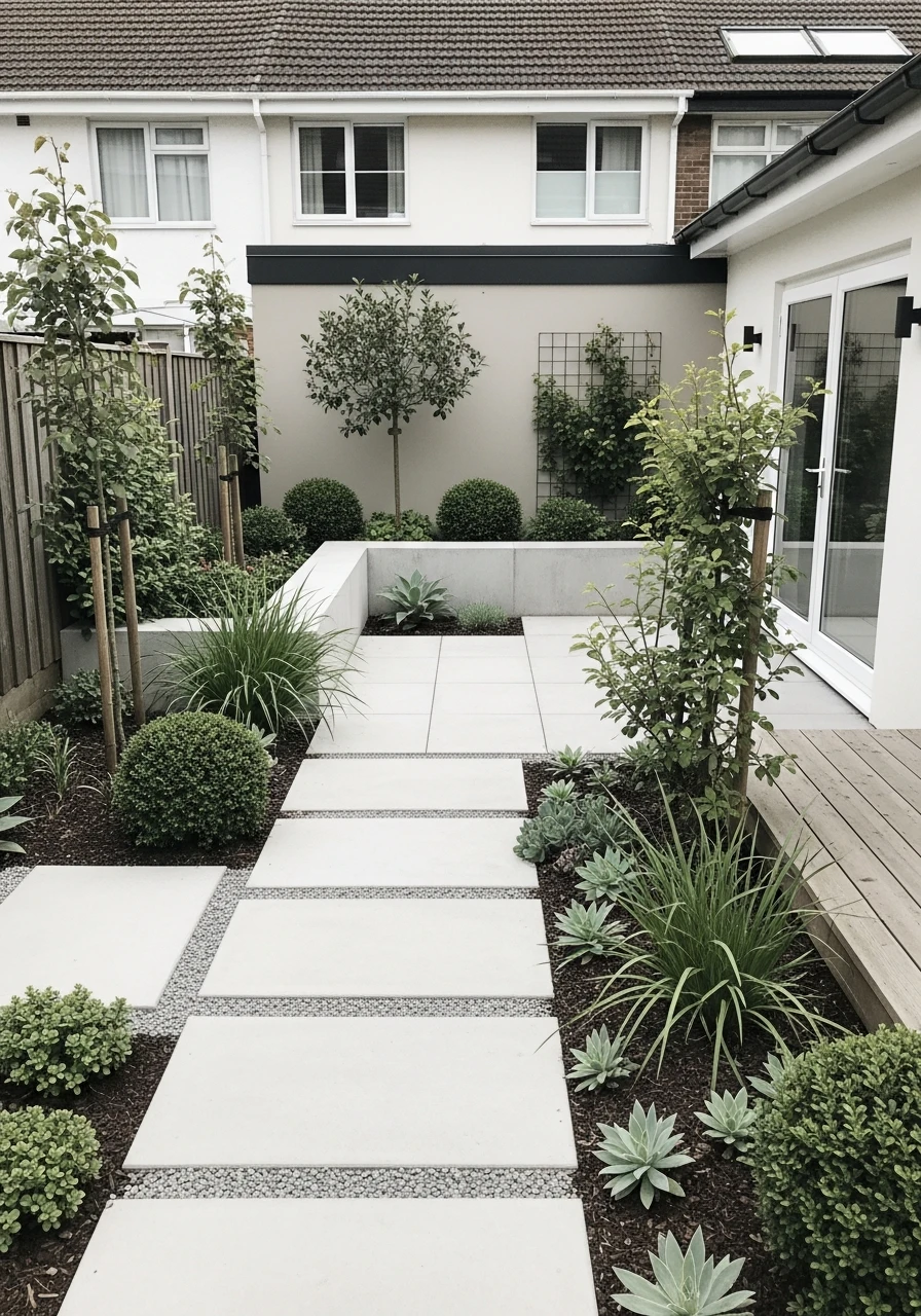 Modern Minimalist Backyard Garden