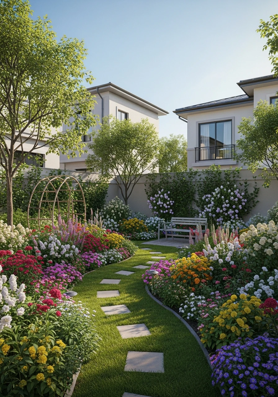 Cozy Cottage Flower Backyard Garden