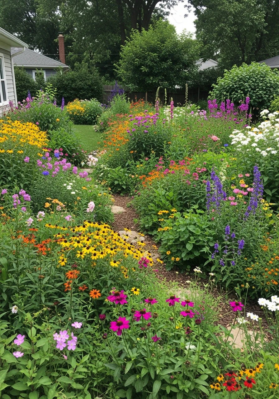 Wildlife-Friendly Pollinator Garden Backyard