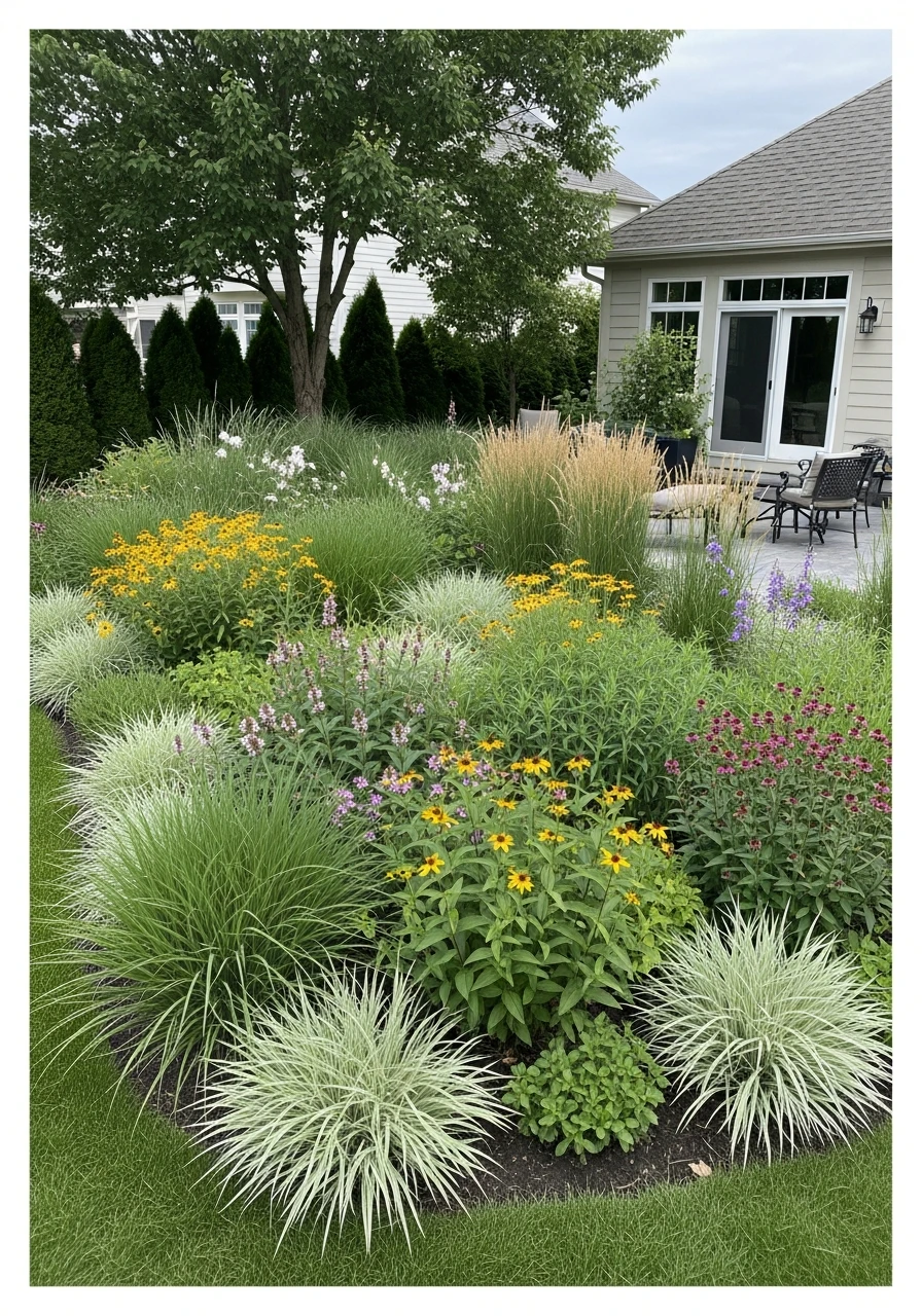 Layered Naturalistic Meadow Garden