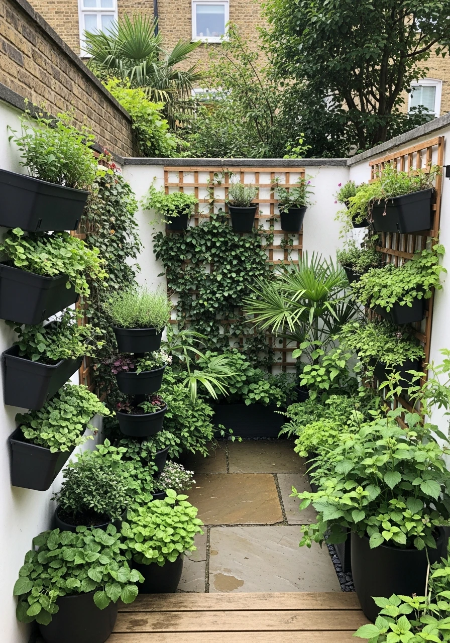 Compact Urban Jungle Backyard Garden