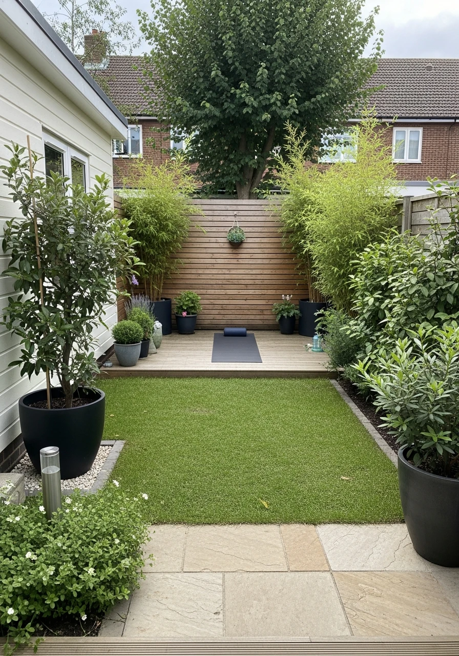 Backyard Garden Yoga and Wellness Corner