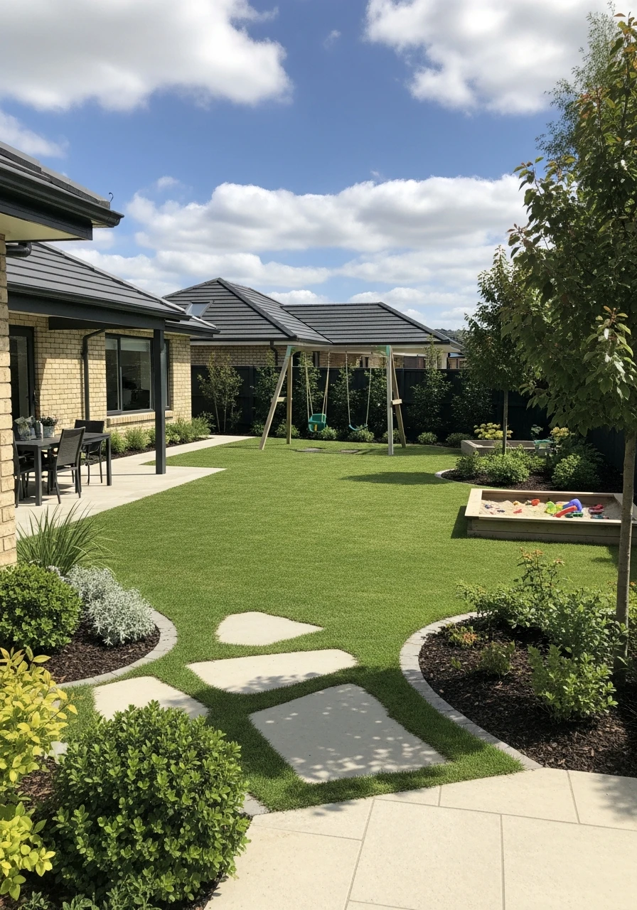 Kid-Friendly Backyard Garden Play Zone