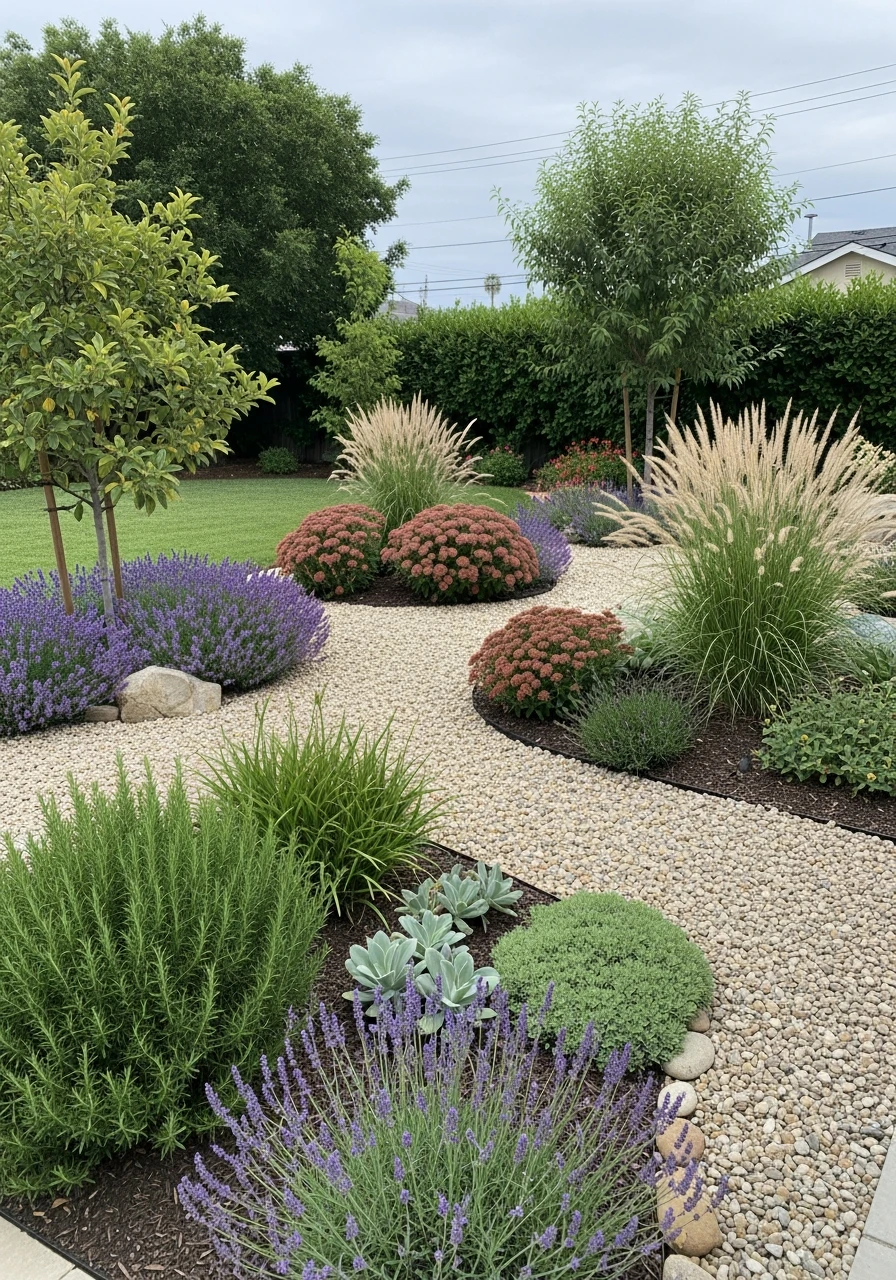 Water-Wise Drought-Tolerant Garden Layout