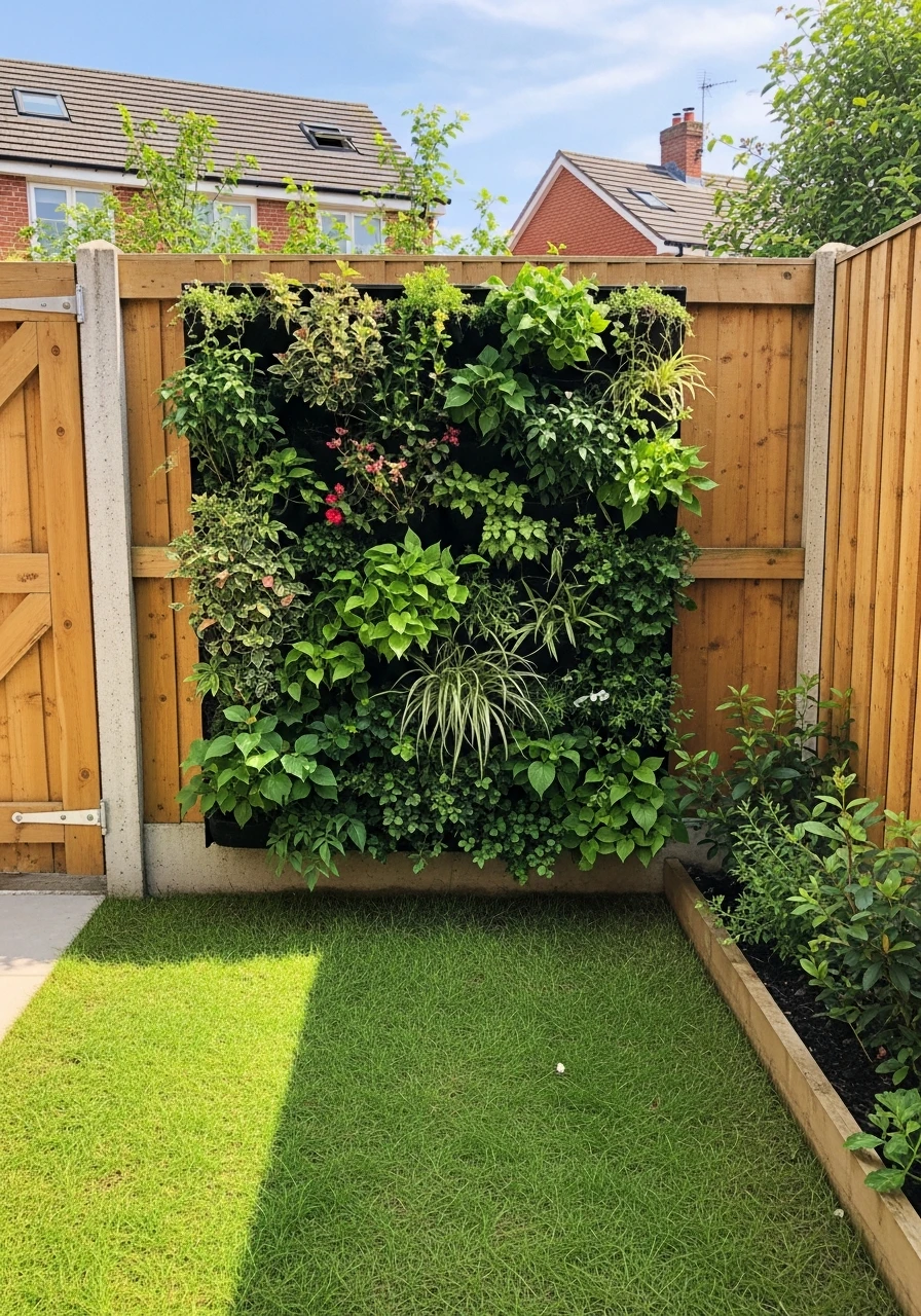Vertical Garden Wall Backyard Feature