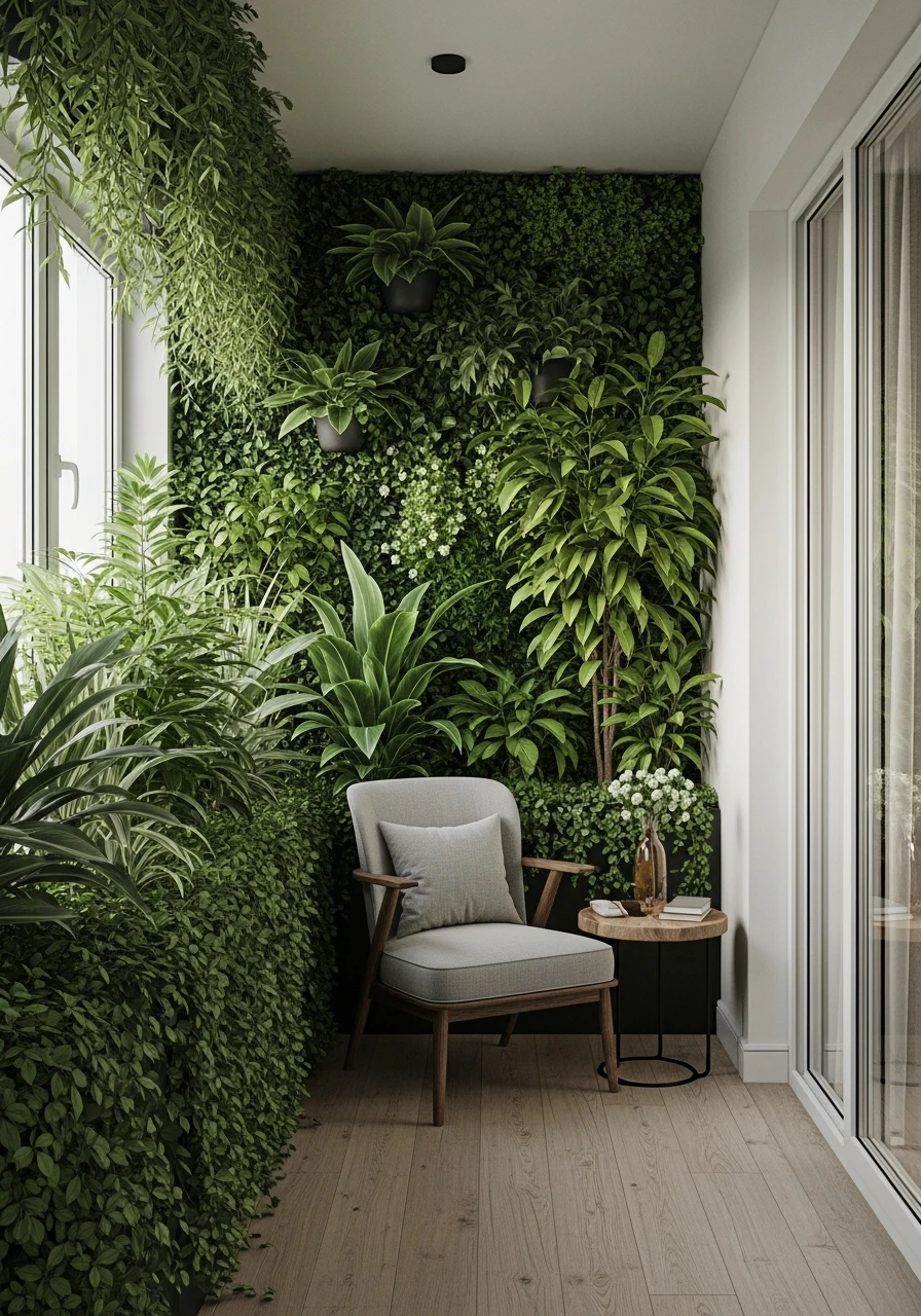 Jungle Style Balcony Garden