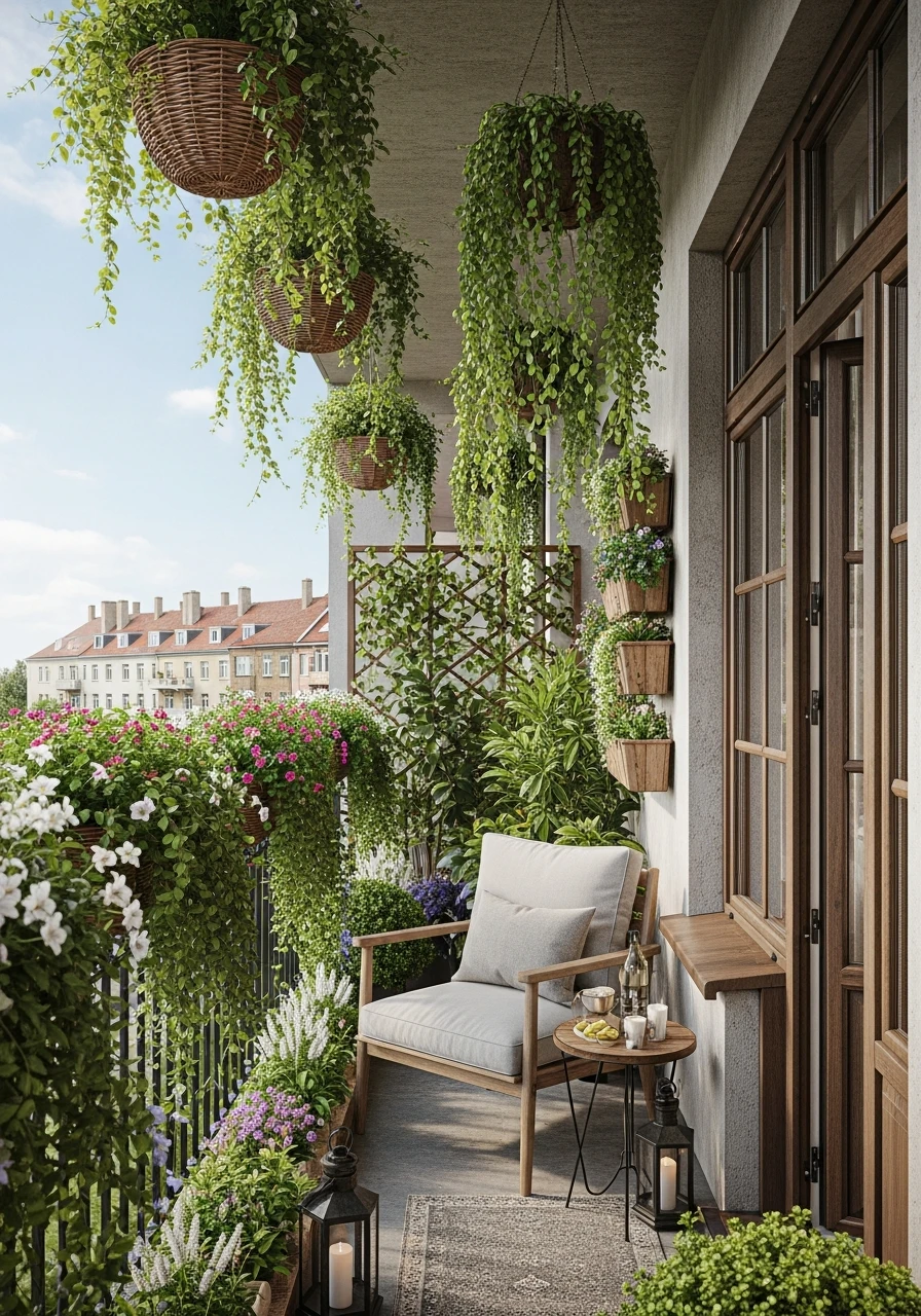 Hanging Basket Balcony Garden