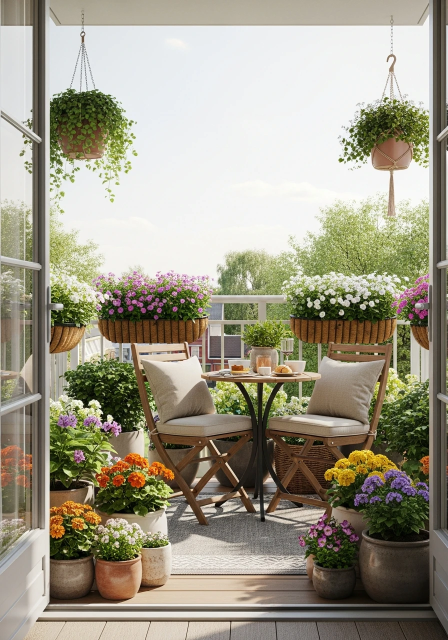 Seasonal Rotation Balcony Garden