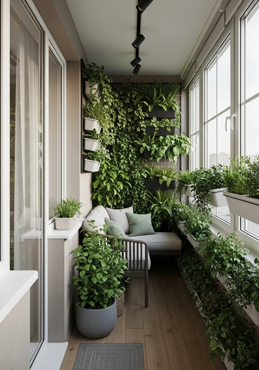 Mini Balcony Jungle Retreat