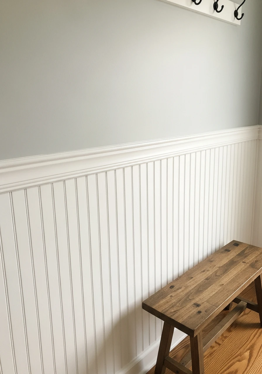 Use Peel-and-Stick Panels - 30 Budget Ideas for a Stunning Bead Board Entry Wall