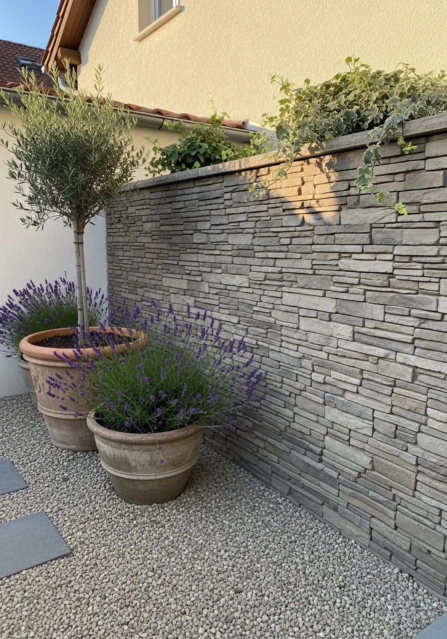 Use Stacked Stone Look - 50 Budget European Backyard Ideas That Look High-End