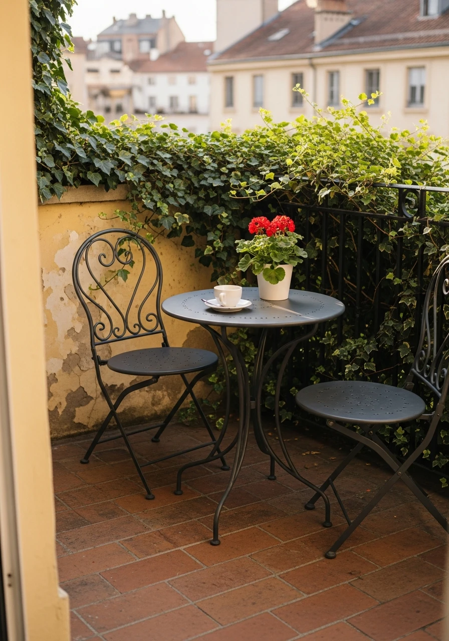 Install a Bistro Set - 50 Budget European Backyard Ideas That Look High-End