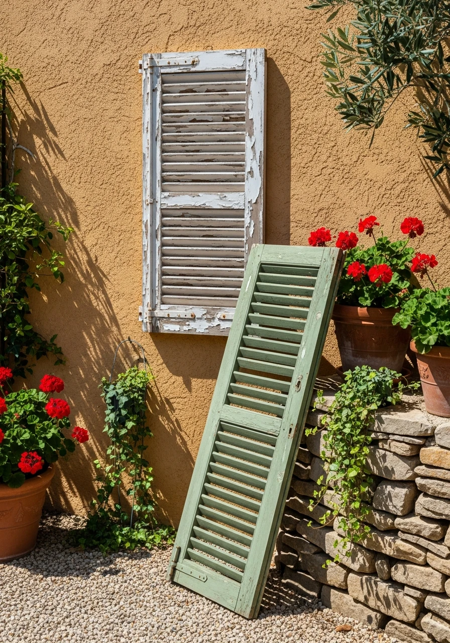 Decorate with Shutters - 50 Budget European Backyard Ideas That Look High-End