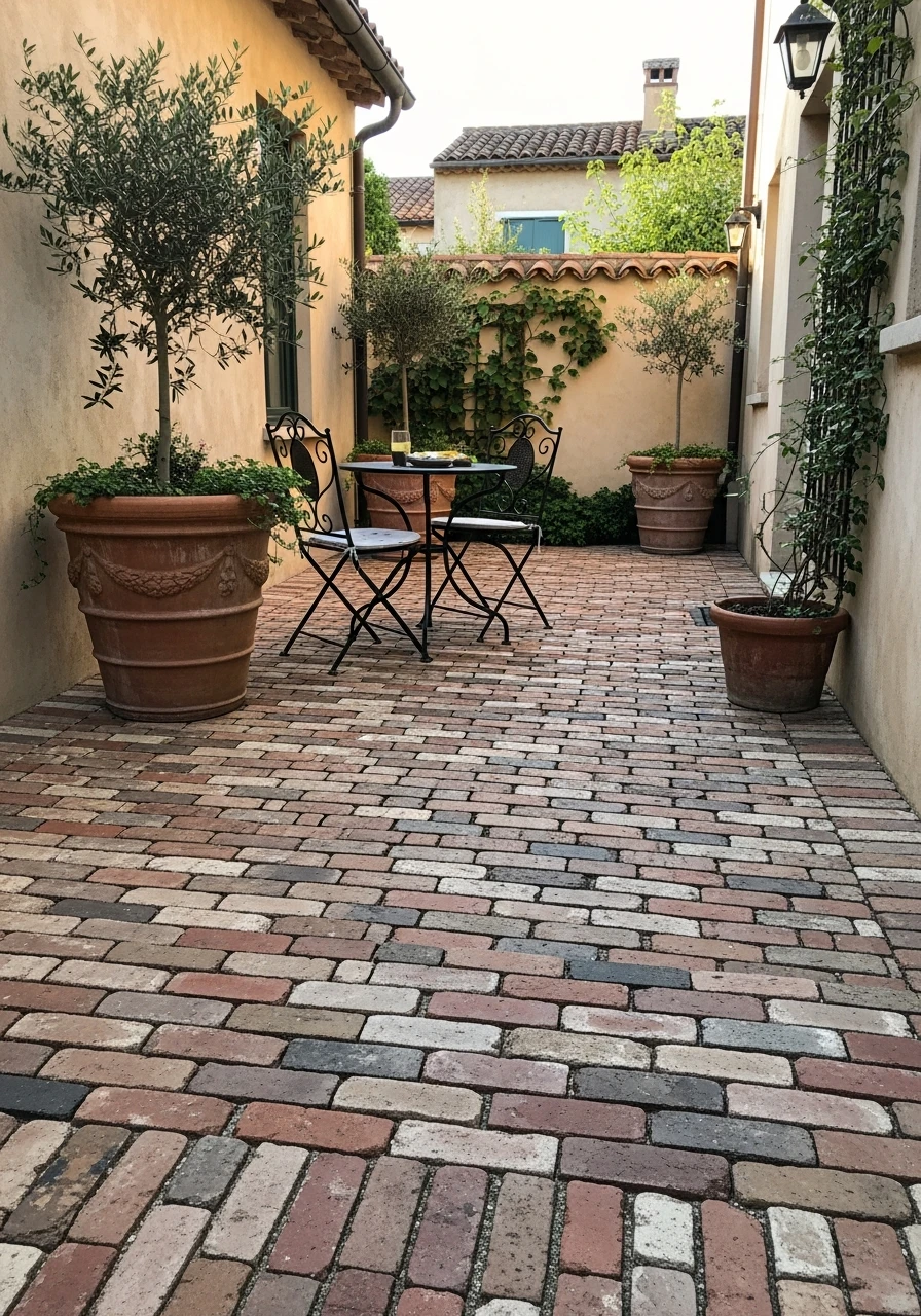 Use Reclaimed Brick Pavers - 50 Budget European Backyard Ideas That Look High-End