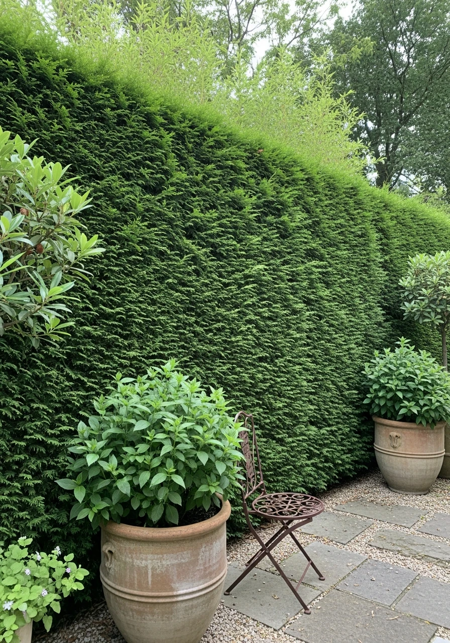 Create a Privacy Hedge - 50 Budget European Backyard Ideas That Look High-End
