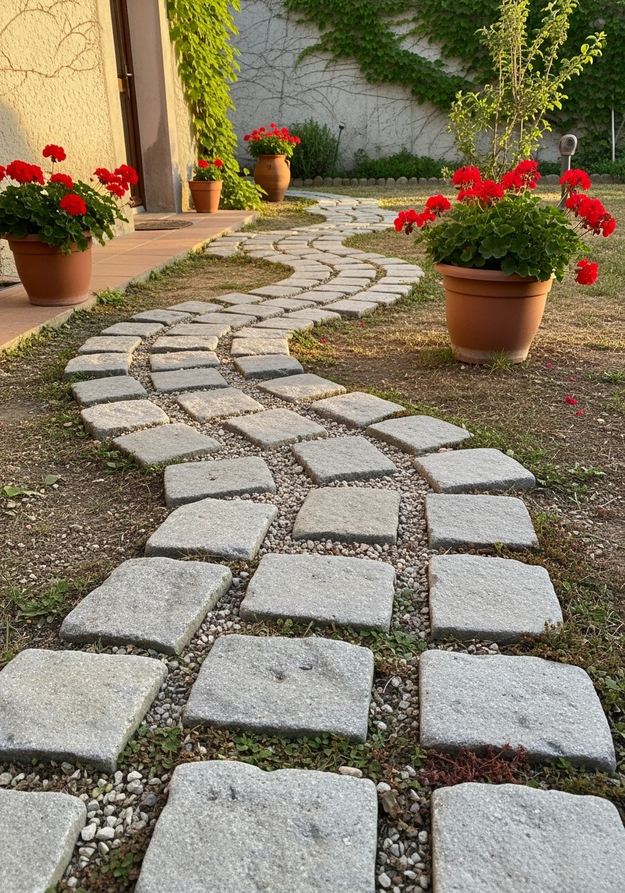 Create a Stone Look Path - 50 Budget European Backyard Ideas That Look High-End