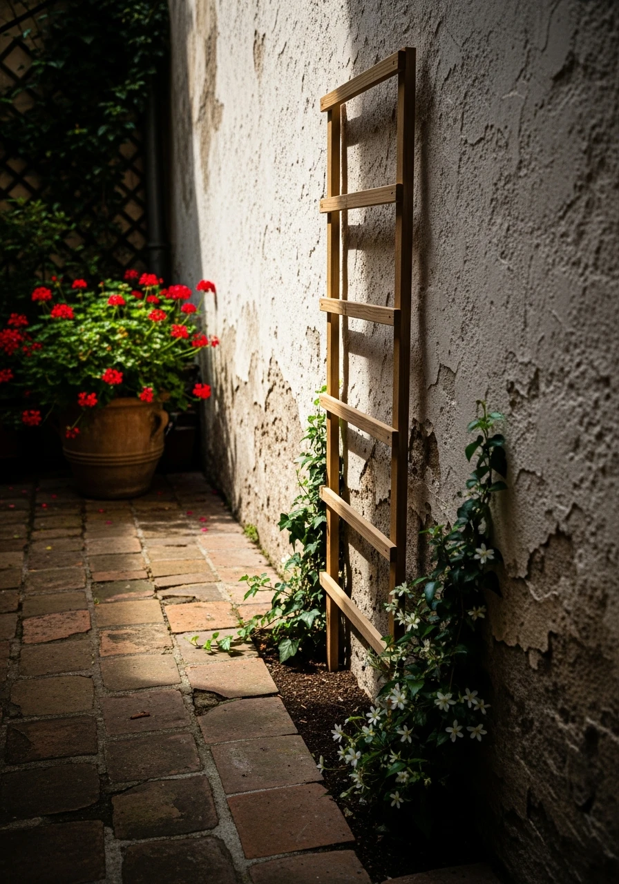 Install a Simple Trellis - 50 Budget European Backyard Ideas That Look High-End