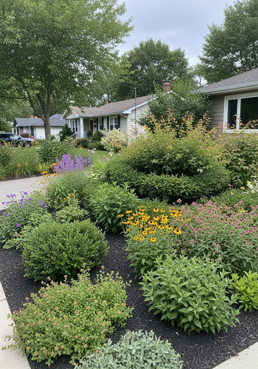 37. Wildlife Habitat Front Yard Garden