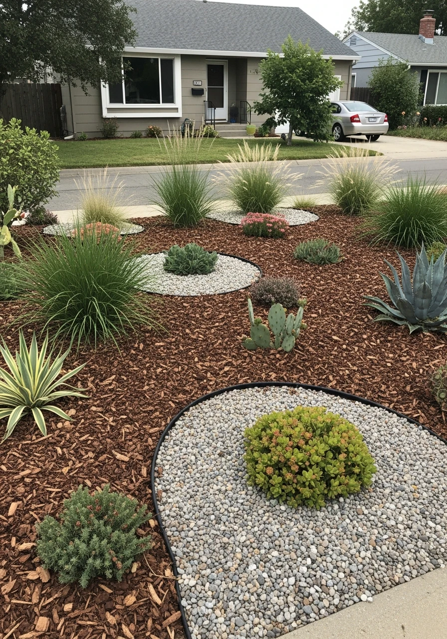 4. Native Plant Xeriscape Front Garden