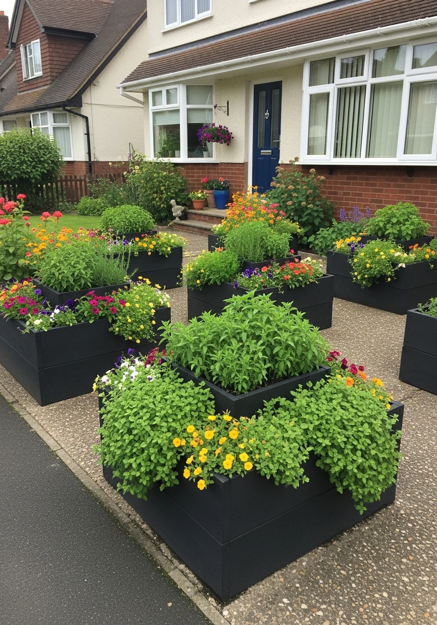 6. Raised Planter Box Front Garden