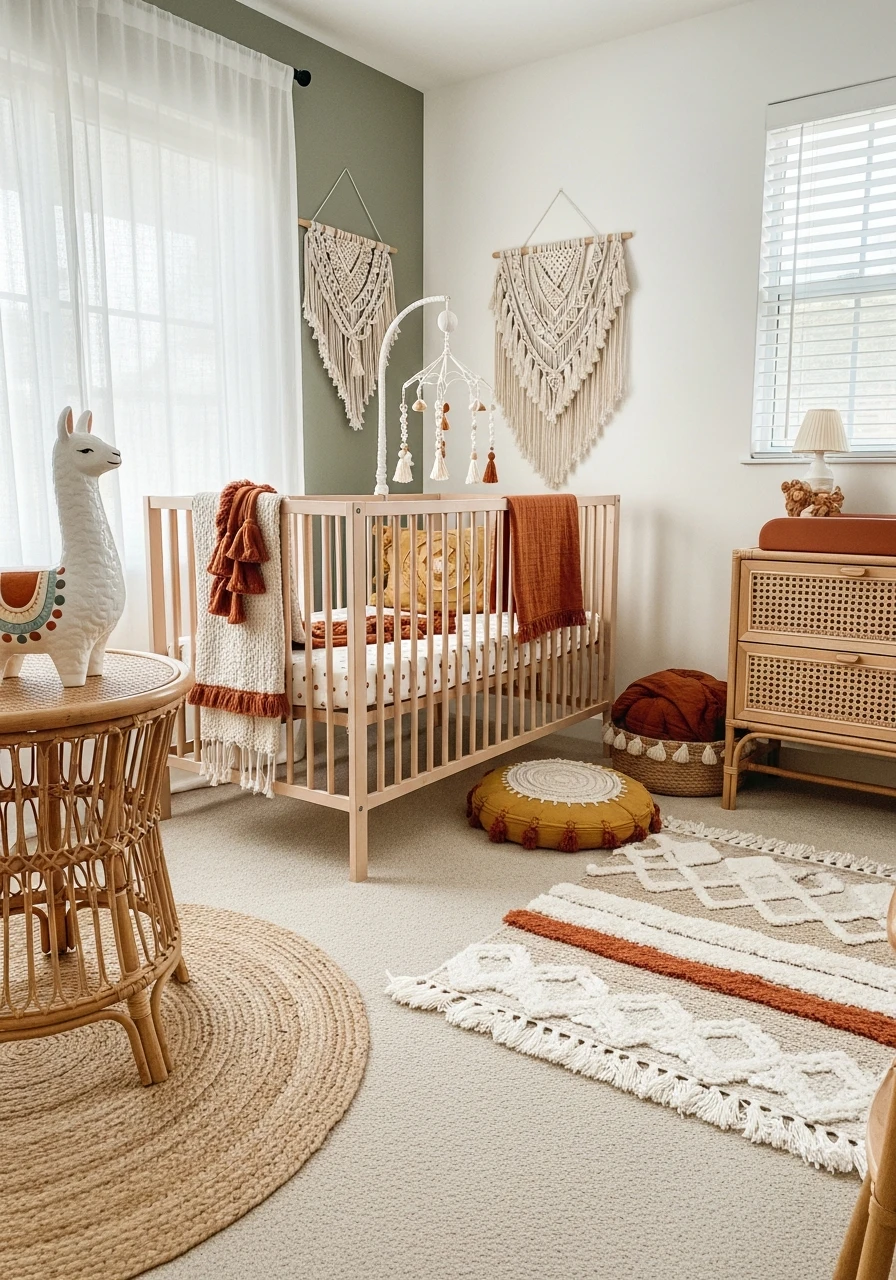 Trendy Llama Boho Style - 50 Best Gender Neutral Nursery Ideas for Stylish Parents
