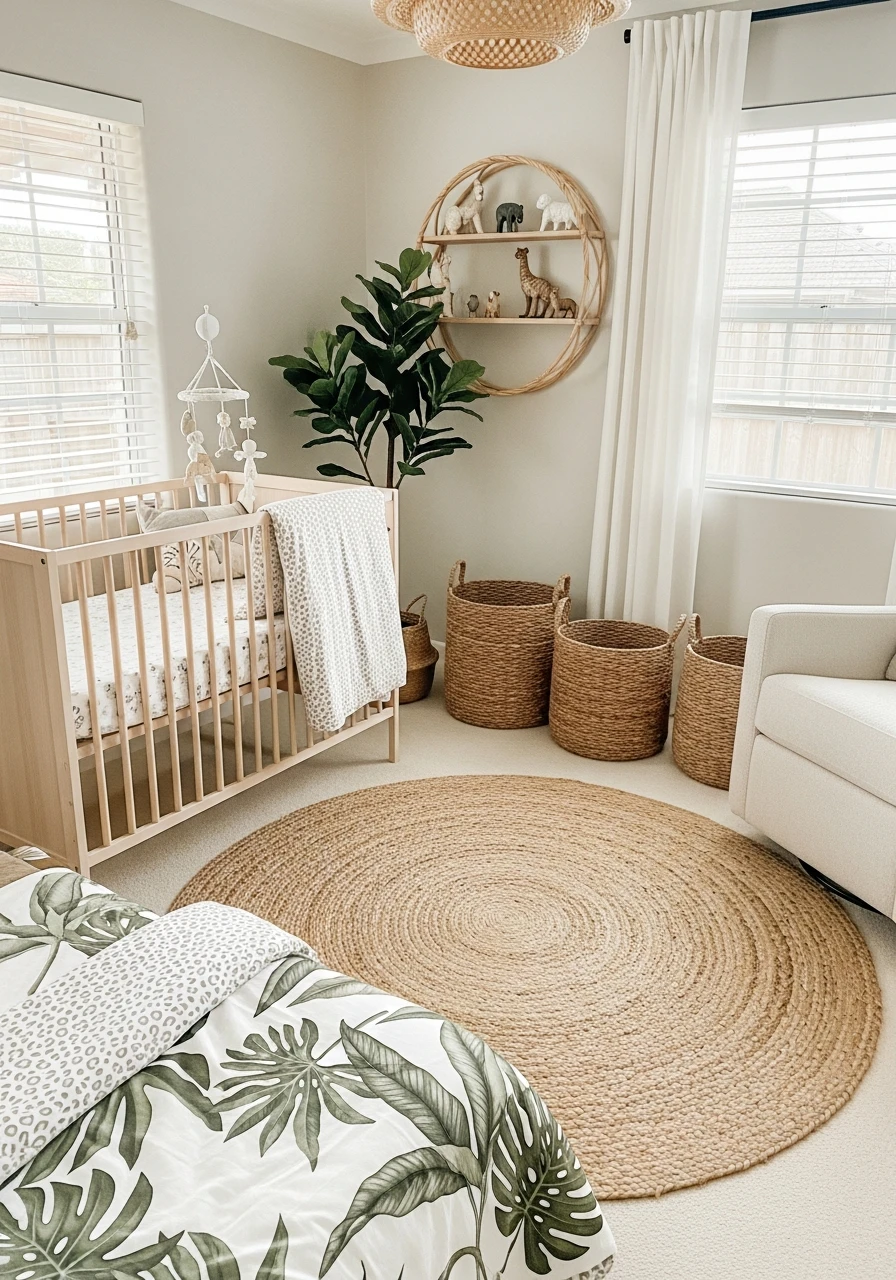 Classic Safari Jungle Theme - 50 Best Gender Neutral Nursery Ideas for Stylish Parents