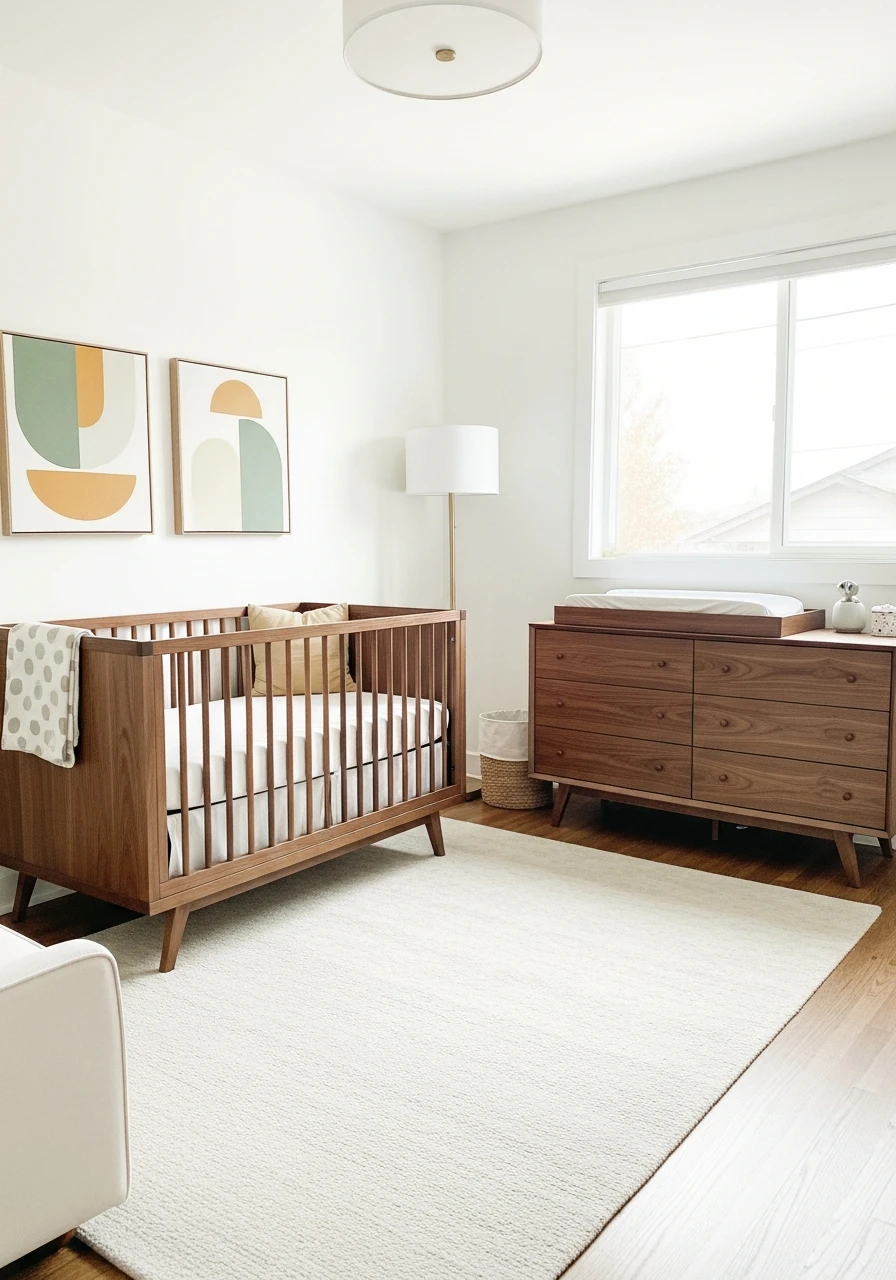 Stylish Mid Century Modern - 50 Best Gender Neutral Nursery Ideas for Stylish Parents