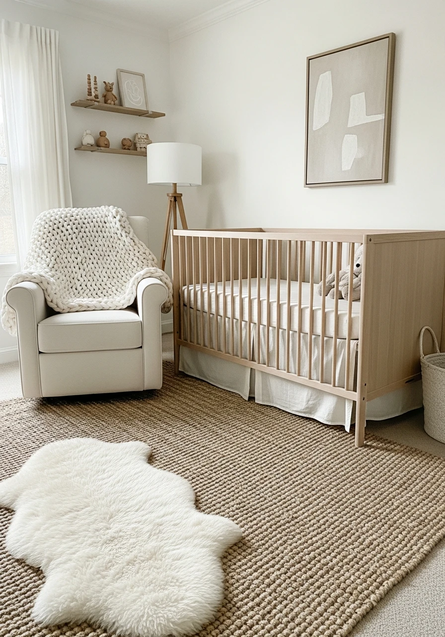 Layered Beige and Cream - 50 Best Gender Neutral Nursery Ideas for Stylish Parents