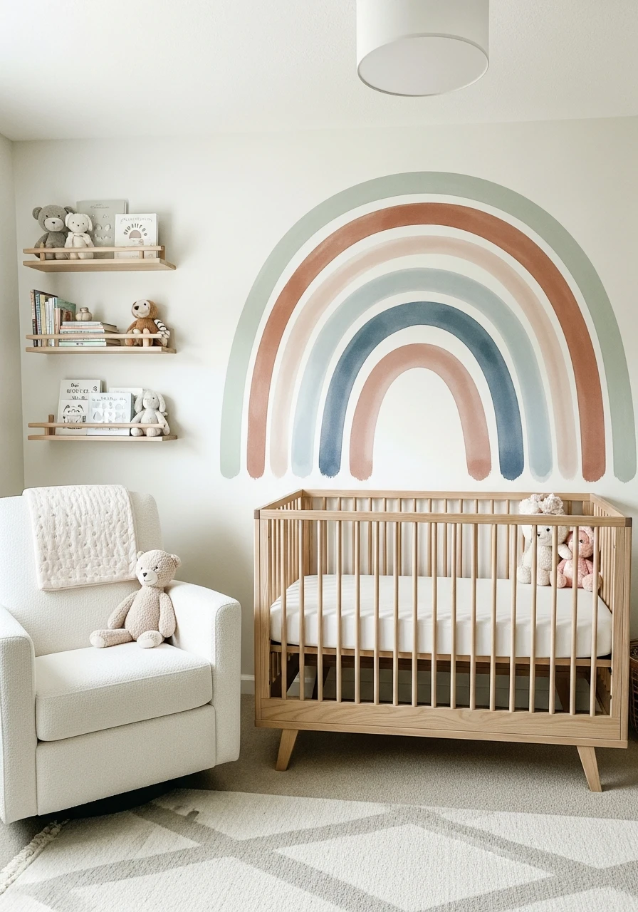 Soft Muted Rainbow - 50 Best Gender Neutral Nursery Ideas for Stylish Parents