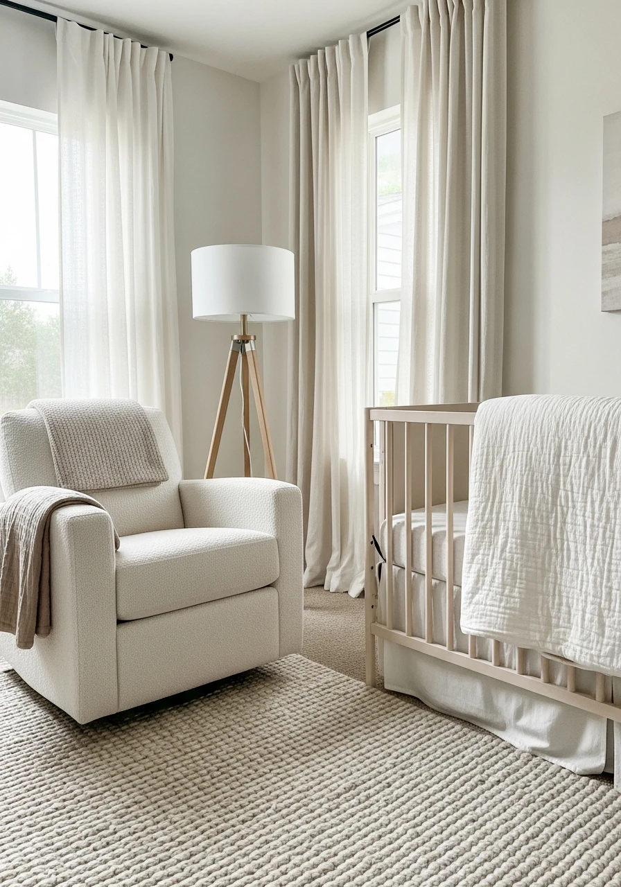 Deep Textured Layering - 50 Best Gender Neutral Nursery Ideas for Stylish Parents