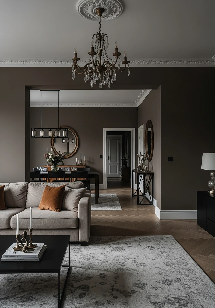 43. Silhouette: Charcoal Brown Neutral for Moody Spaces