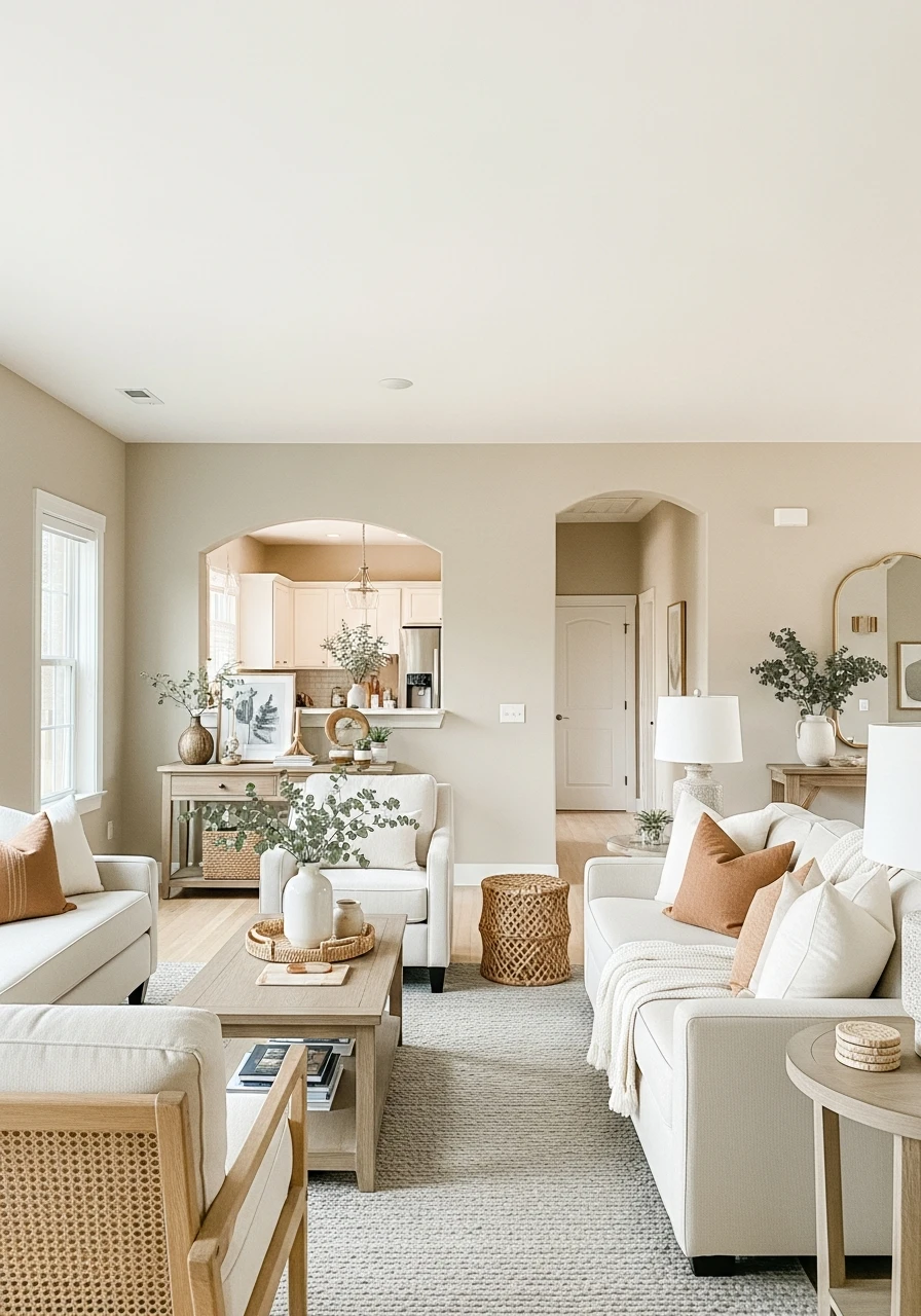 50. Oatmeal Tone: Warm Beige Neutral Trend for Cozy Design