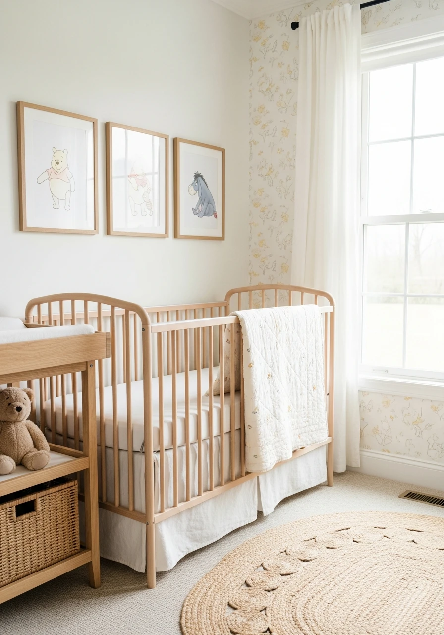 Classic Winnie The Pooh - 30 Adorable Nursery Room Themes for Any Budget