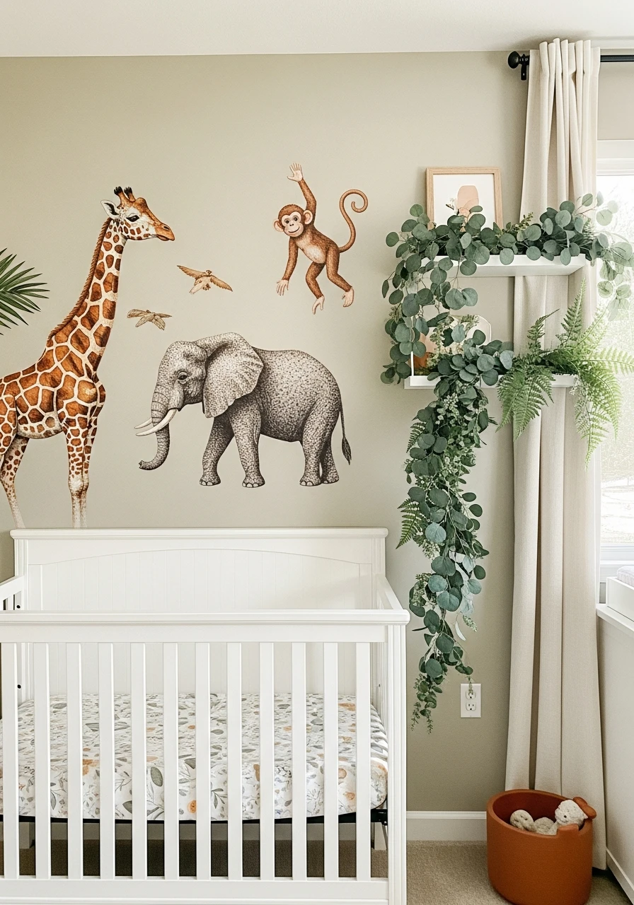 Safari Jungle Animals - 30 Adorable Nursery Room Themes for Any Budget