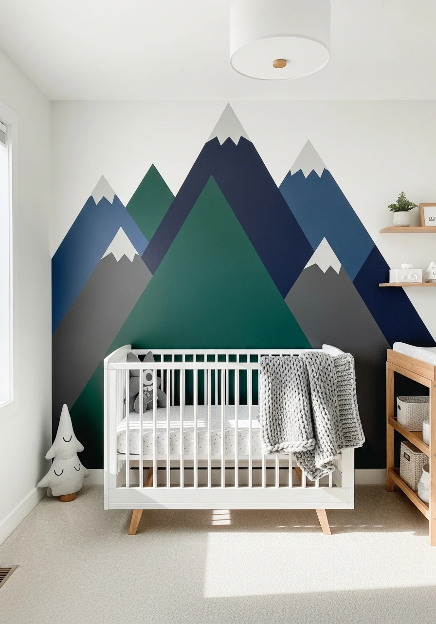 Mountain Peak Explorer - 30 Adorable Nursery Room Themes for Any Budget