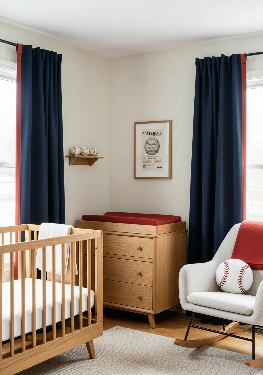 Simple Sports Theme - 30 Adorable Nursery Room Themes for Any Budget