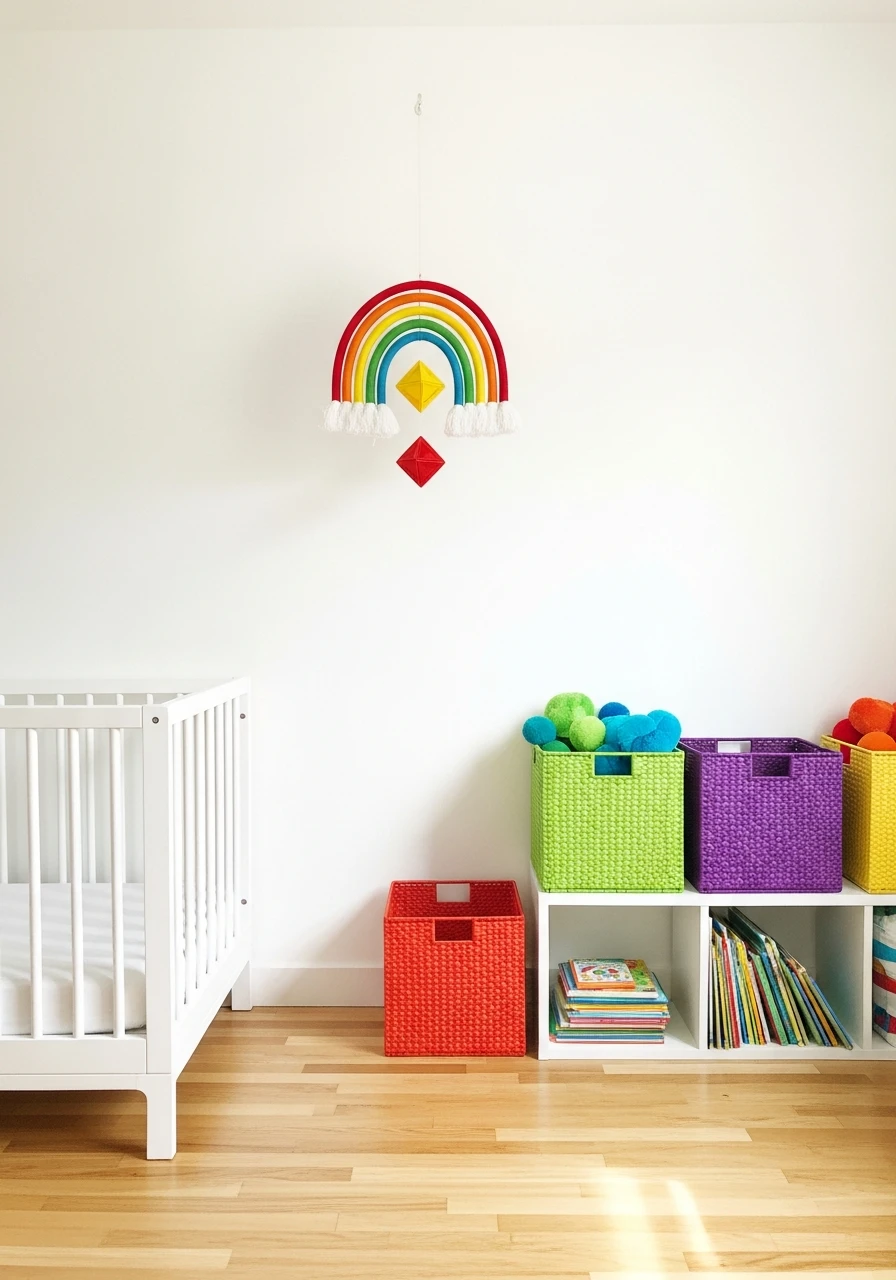 Rainbow Bright (Not Pastel) - 30 Adorable Nursery Room Themes for Any Budget