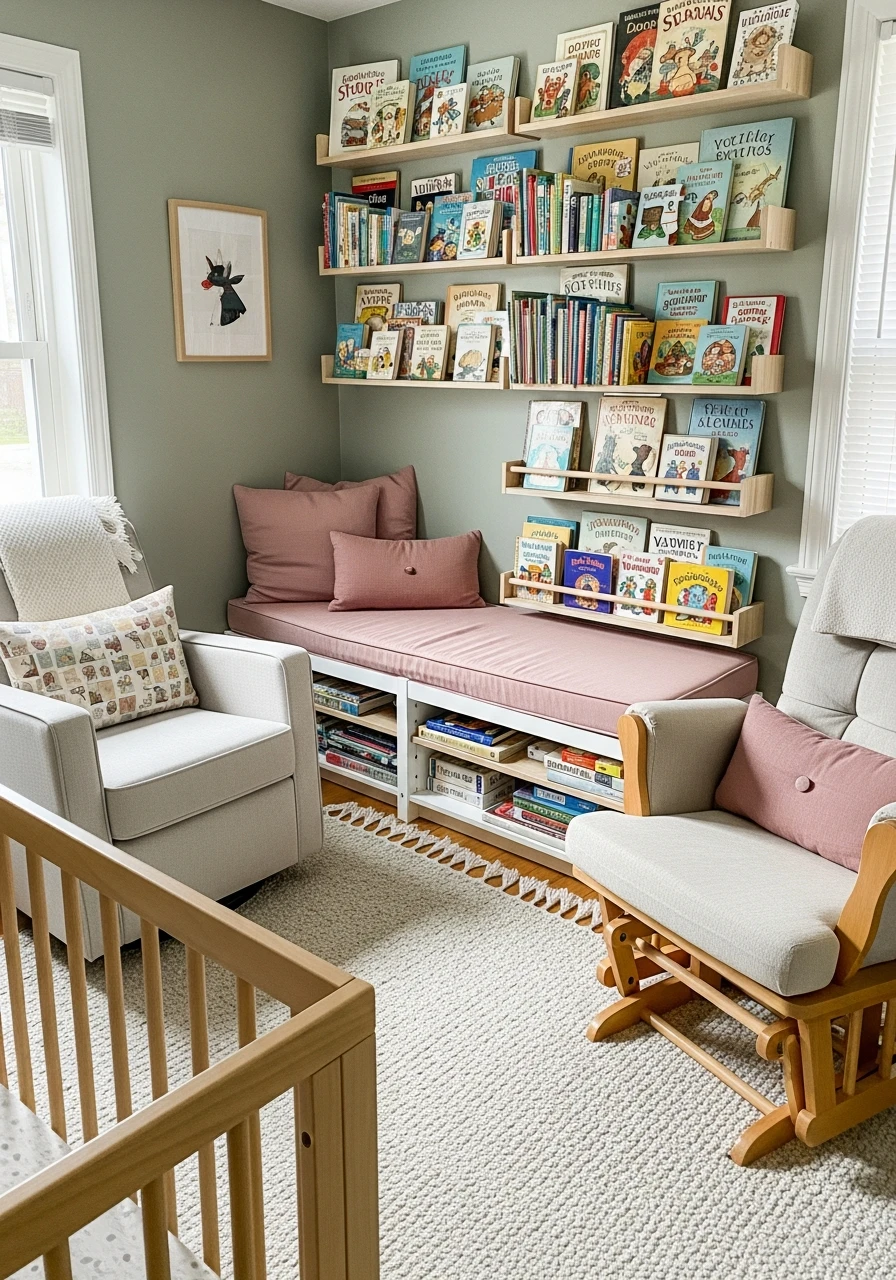 Vintage Storybook Library - 30 Adorable Nursery Room Themes for Any Budget